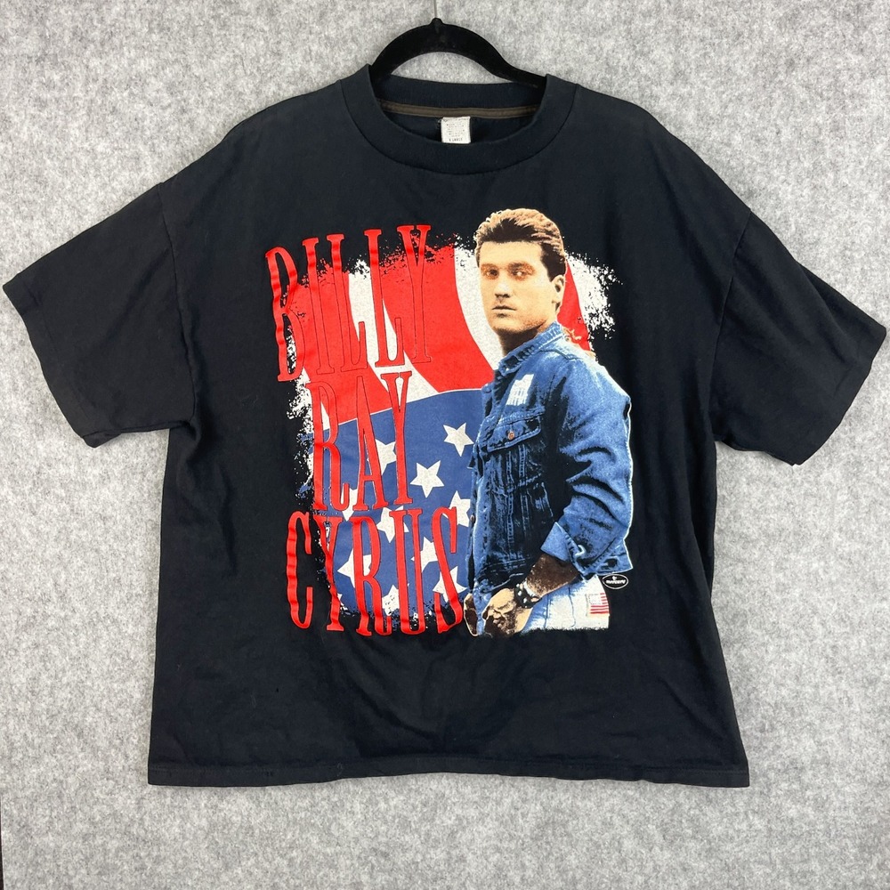 Vintage 90s Billy Ray Cyrus T-Shirt Mens XL Single Stitch Some Give All USA Made